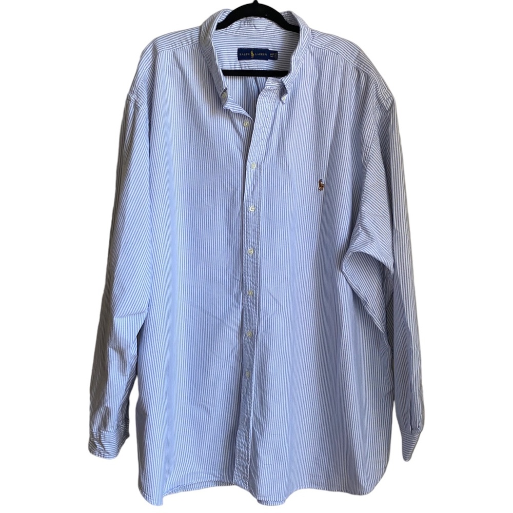 Polo by Ralph Lauren Blue & White Thin Stripe Button-Down Shirt